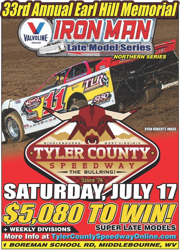 Valvoline Iron-Man Late Model Northern Series Takes Country Roads to West Virginia&#39;s Ohio Valley Speedway July 16 and Tyler County Speedway July 17
