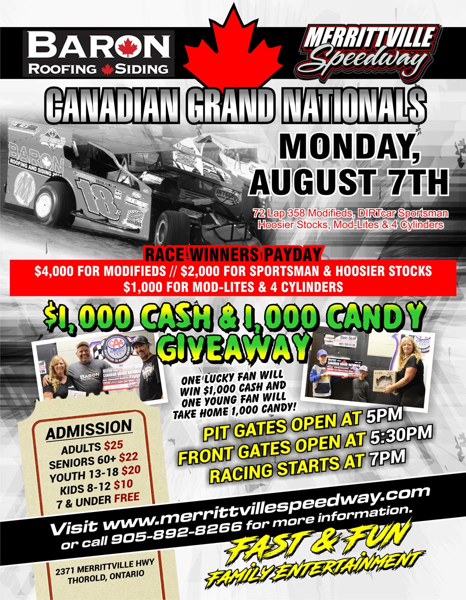 Canadian Grand Nationals This Monday