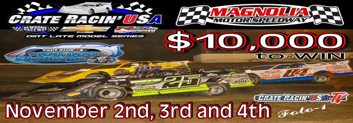 Crate Racin&#39; USA $10,000-To-Win Special Set for Nov. 2-4