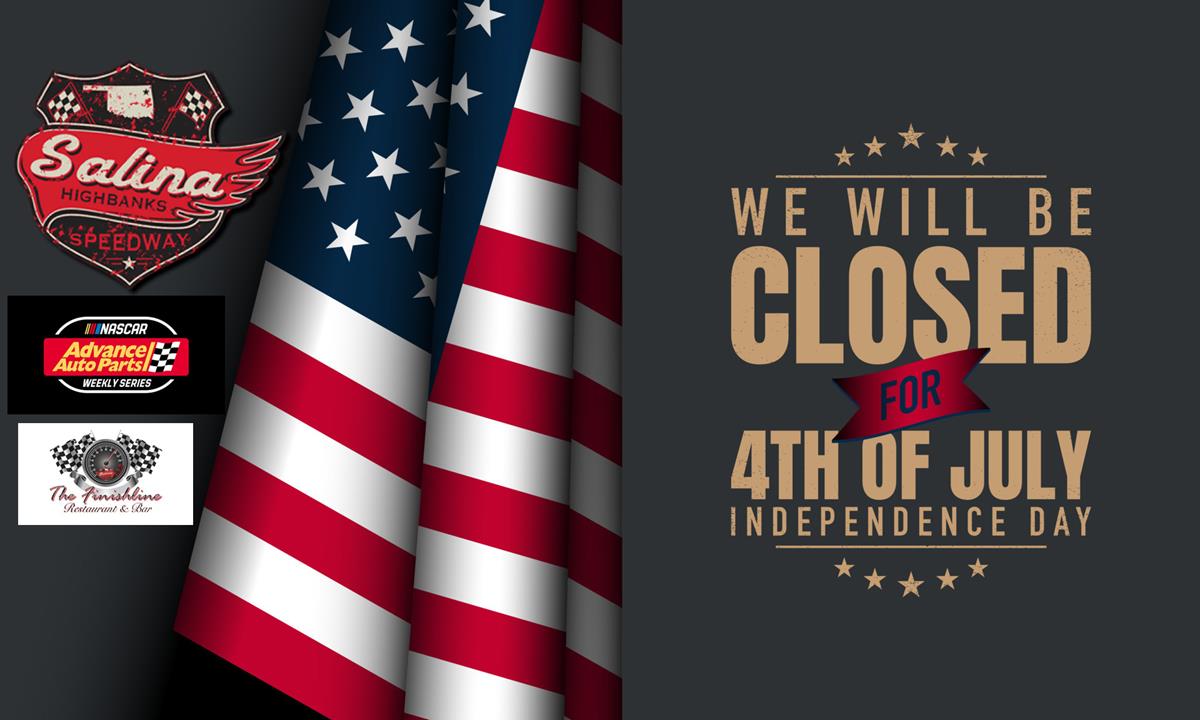 No racing Saturday, July 5