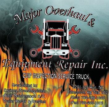 Major Overhaul & Equipment Inc - Associate sponsor for 2015
