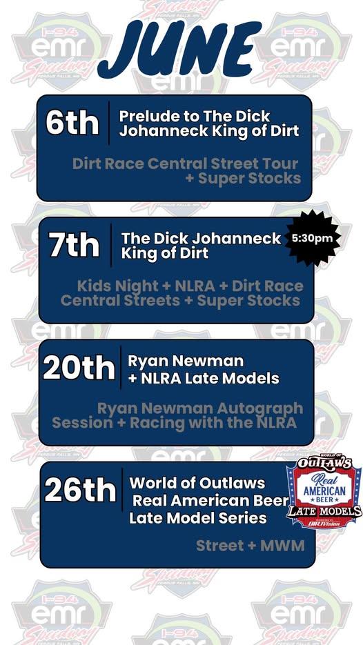 Exciting June Schedule you want to miss!