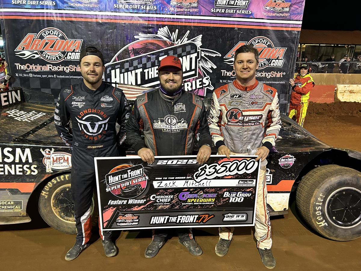 Cherokee Speedway (Gaffney, SC) – Hunt the Front Super Dirt Series – Blue-Gray 100 – October 10th-11th, 2025.