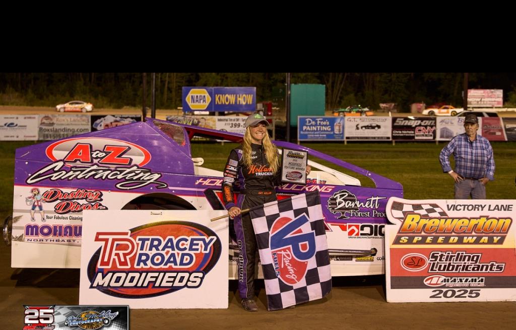 Amy Holland Grabs Popular Modified Win at The Brewerton Speedway