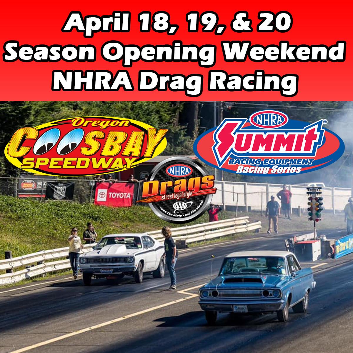 Season Opener: NHRA Drag Racing Weekend at Coos Bay Speedway April 18-20, 2025