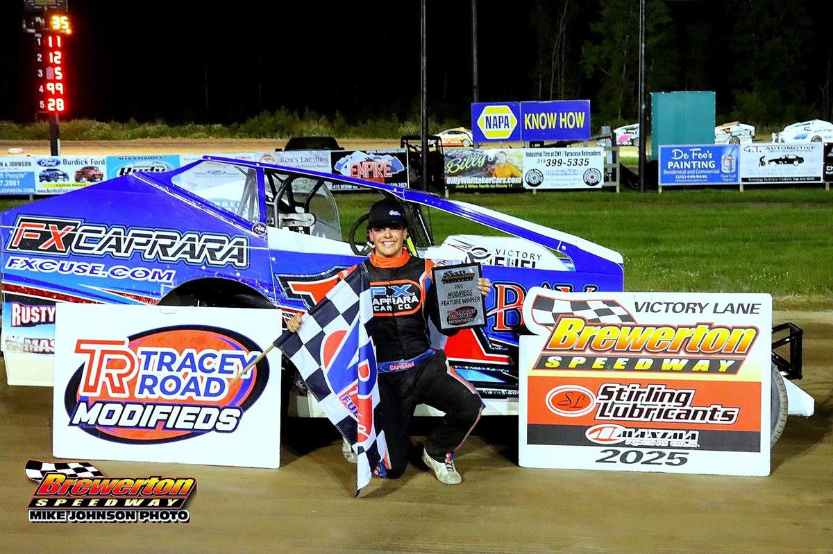 Matt Caprara Fourth Different Brewerton Speedway Modified Winner