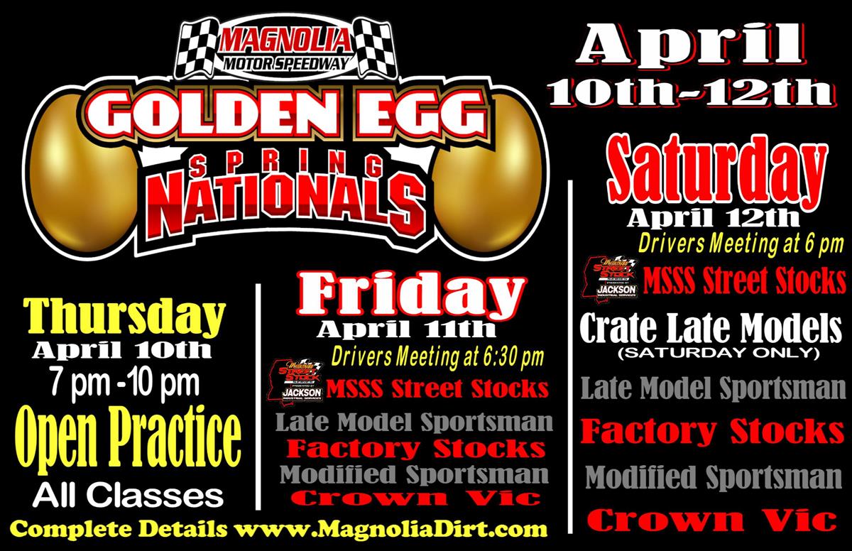 Golden Egg Springs Nationals at The MAG Set for April 10-12