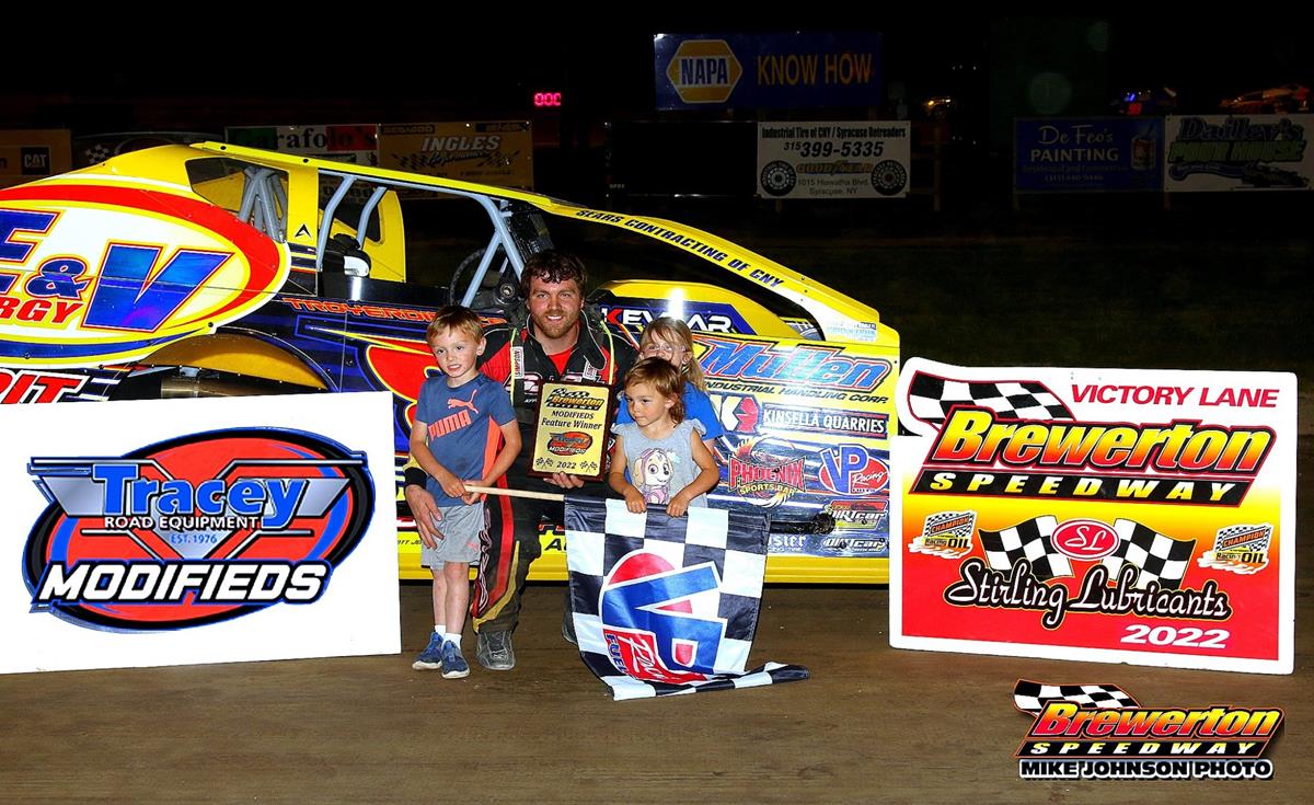 Tim Sears Jr. Out Runs Chris Hile for Brewerton Speedway Modified Win