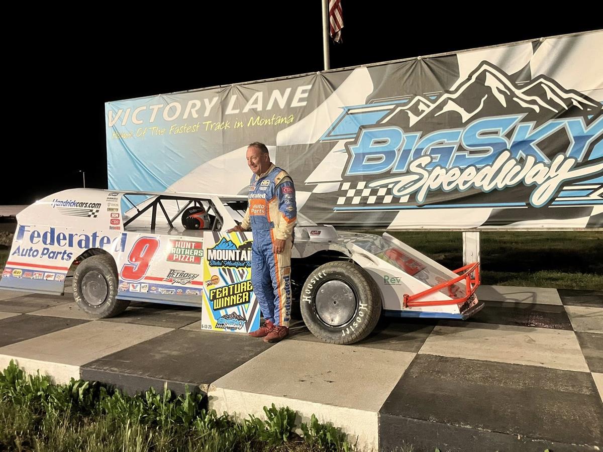 Ken Schrader won the Modified feature on Friday, June 13 at Big Sky Speedway.