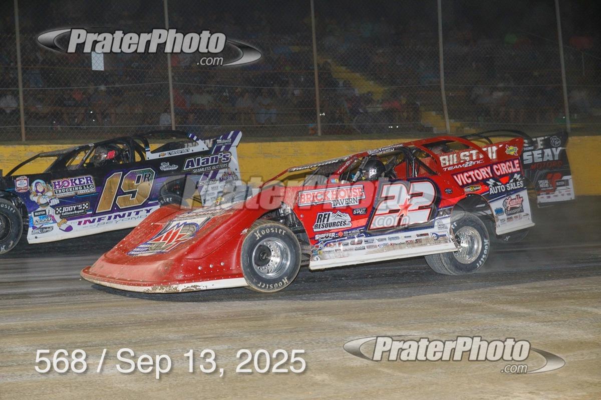 Senoia Raceway (Senoia, GA) – World of Outlaws Real American Late Model Series – Billy Clanton Classic – September 13th, 2025. (PraterPhoto)