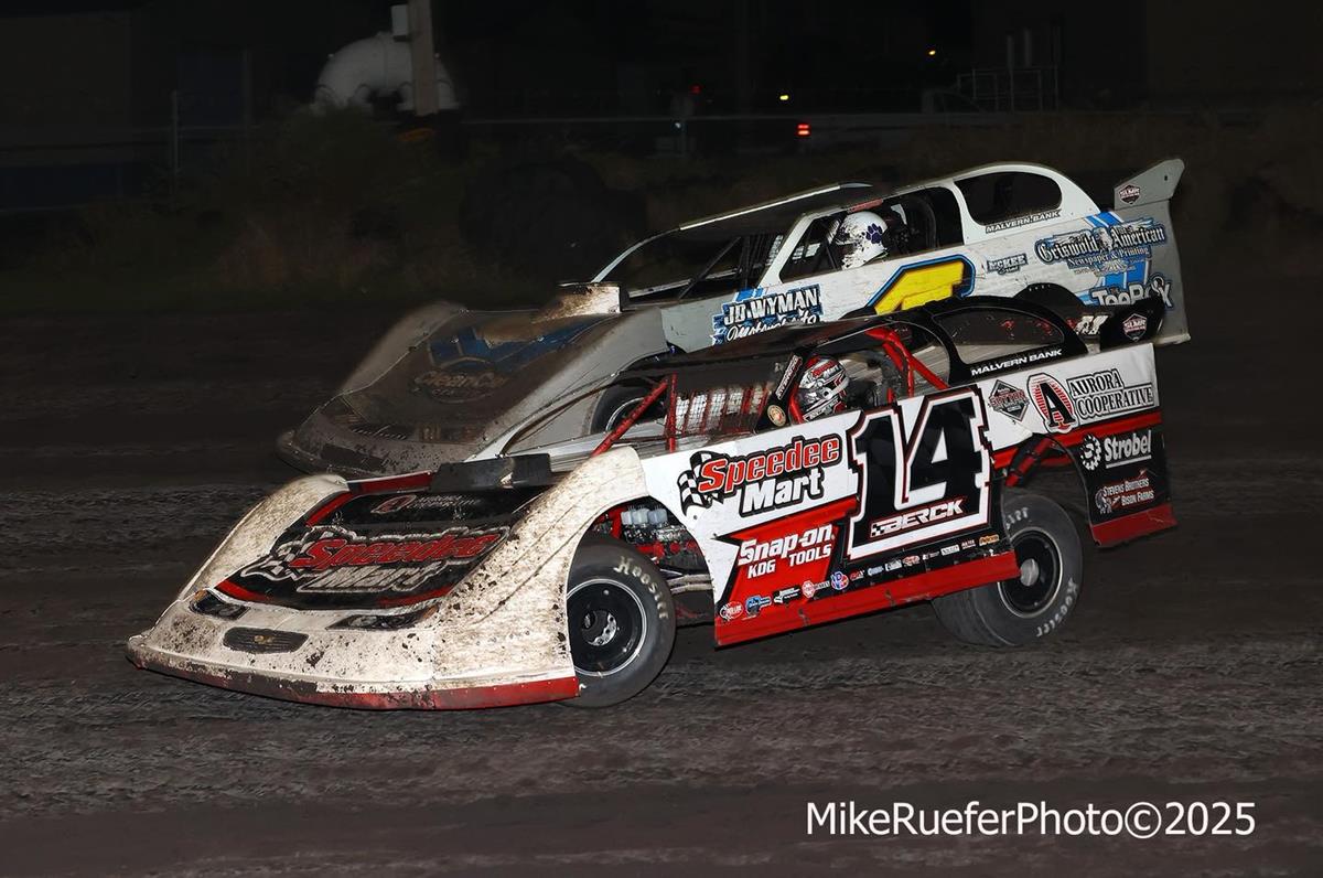 Adams County Speedway (Corning, IA) – Malvern Bank East Series – Pumpkin Dash – October 4th, 2025. (Mike Ruefer photo)