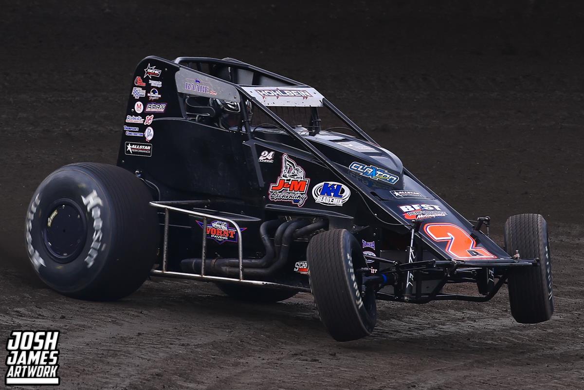Tri-State Speedway (Haubstadt, IN) – USAC AMSOIL Sprint Car National Championship – Spring Showdown – May 10th, 2025. (Josh James Artwork)