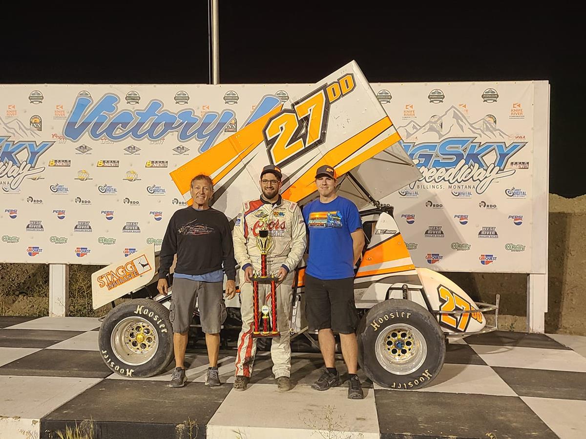 David Hoiness Wins With ASCS Frontier At Big Sky Speedway