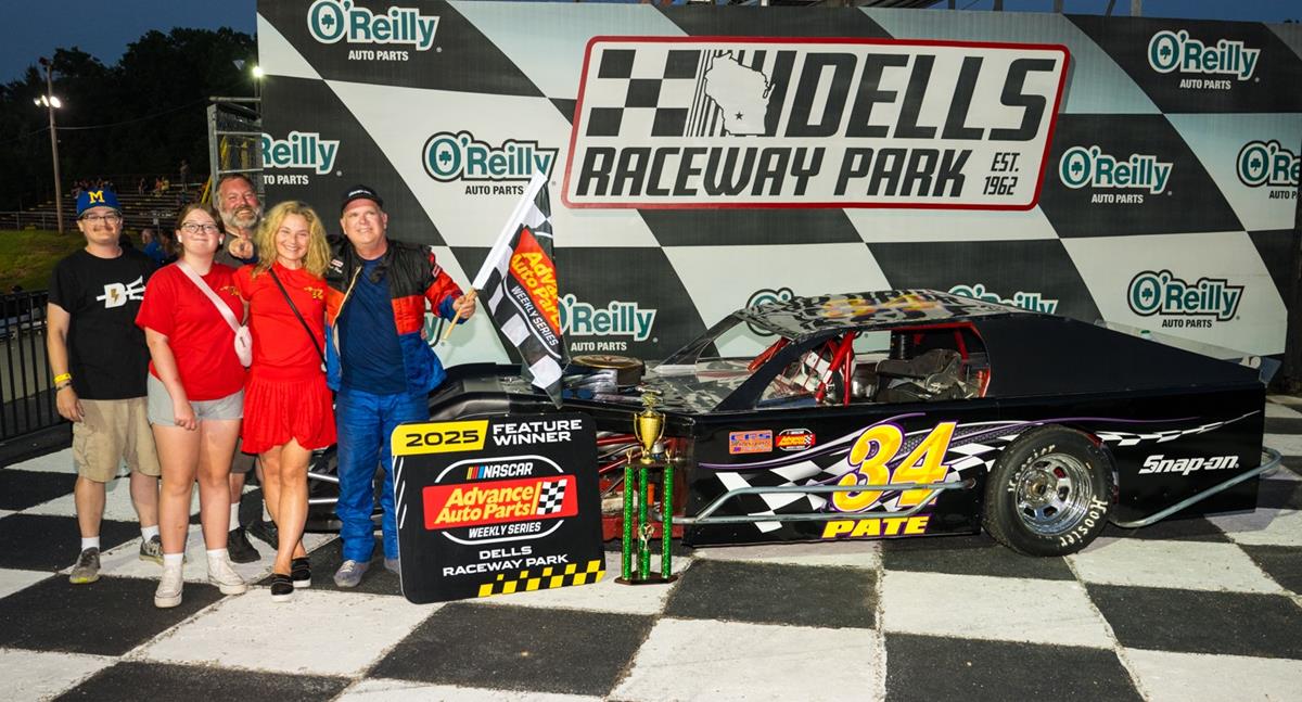 PATE PADS POINT LEAD IN NASCAR MODS WITH THIRD WIN