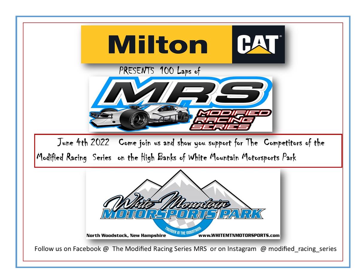 The Modified Racing Series returns to the High Banks of White Mountain Motorsorts Park
