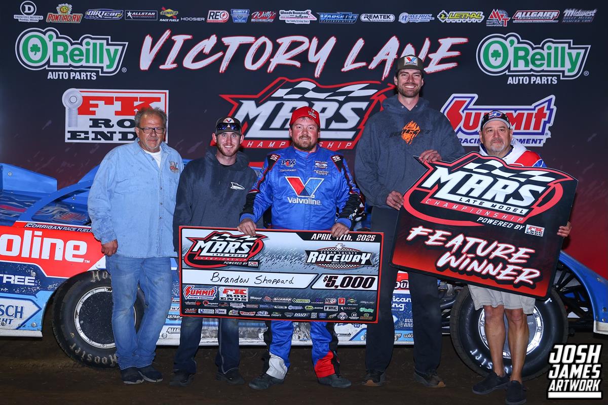 Cedar County Raceway (Tipton, IA) – MARS Late Model Championship Series – Hawkeye Land 40 – April 17th, 2025. (Josh James Artwork)