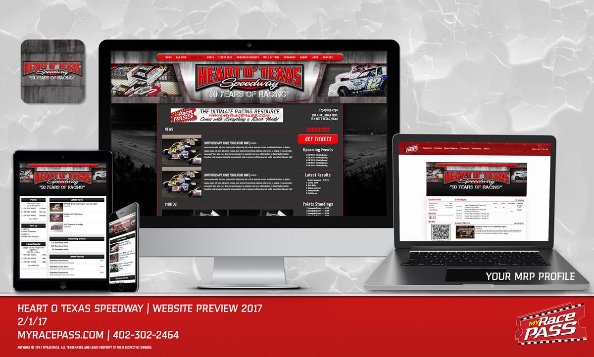 MyRacePass Creates Pro Platinum Package for Heart O’Texas Speedway