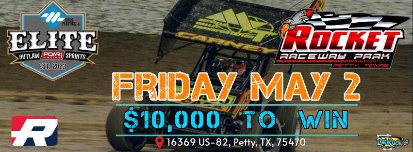 POWRi Elite Outlaw Sprints at Rocket Raceway Park