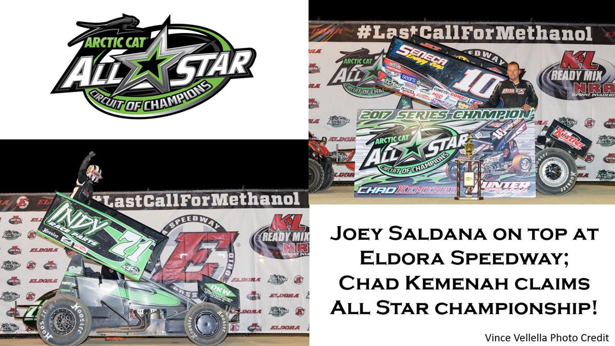 Joey Saldana dominates #LastCallForMethanol at Eldora Speedway