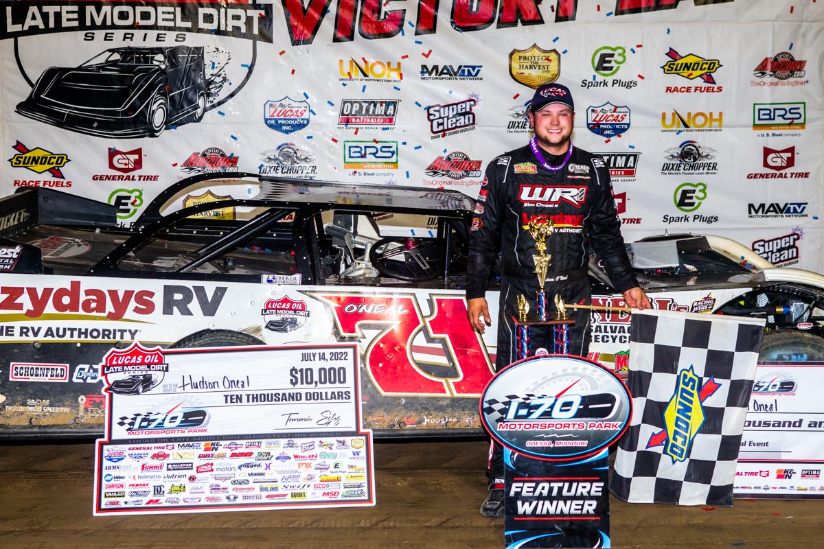 O&#39;NEAL WINS AT I-70 IN INAUGURAL LUCAS OIL VISIT