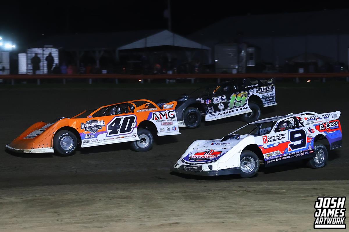 Farmer City Raceway (Farmer City, IL) – World of Outlaws Late Model Series – Illini 100 – April 11th-12th, 2025. (Josh James Artwork)