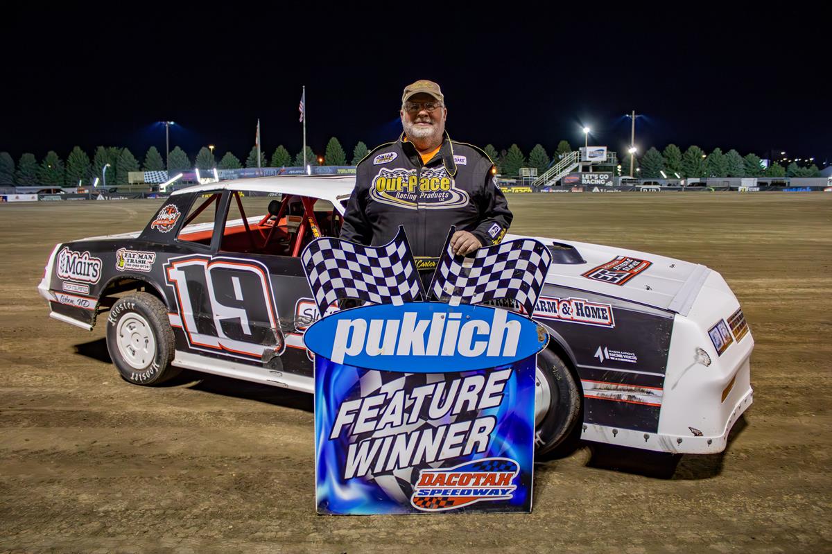 CARTER WINS FIRST CAREER STOCK CAR VICTORY