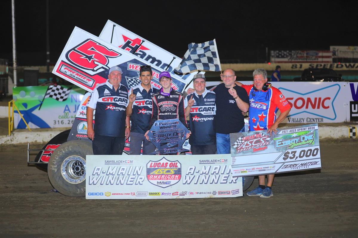 Ryan Timms From 11th Wins At 81-Speedway With The Lucas Oil American Sprint Car Series