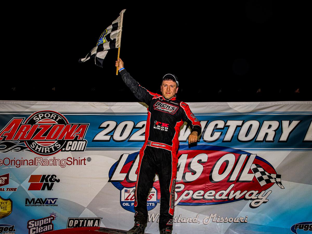 Middaugh drives to USRA Modified victory in Lucas Oil Speedway featured class; Hendrix, Ferris, Jackson also visit victory lane