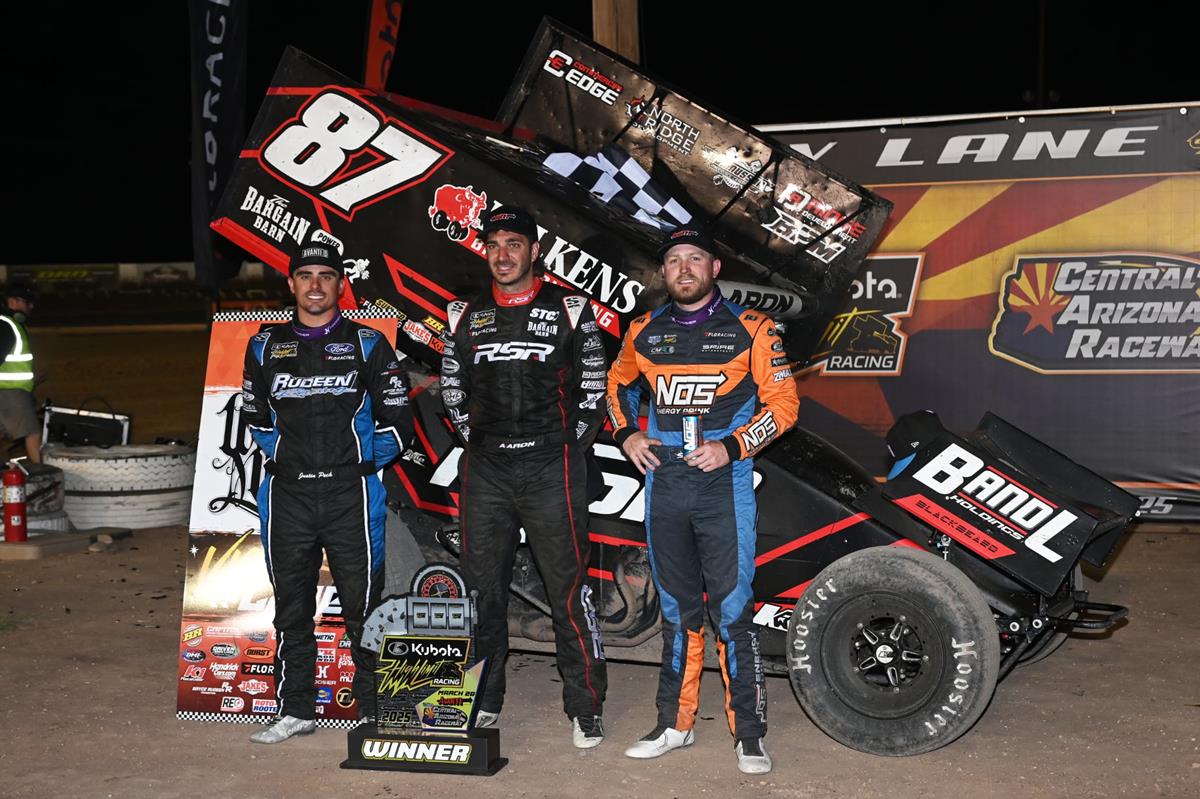 BACK-TO-BACK: Aaron Reutzel Passes Tyler Courtney Late at Central Arizona to Repeat with High Limit