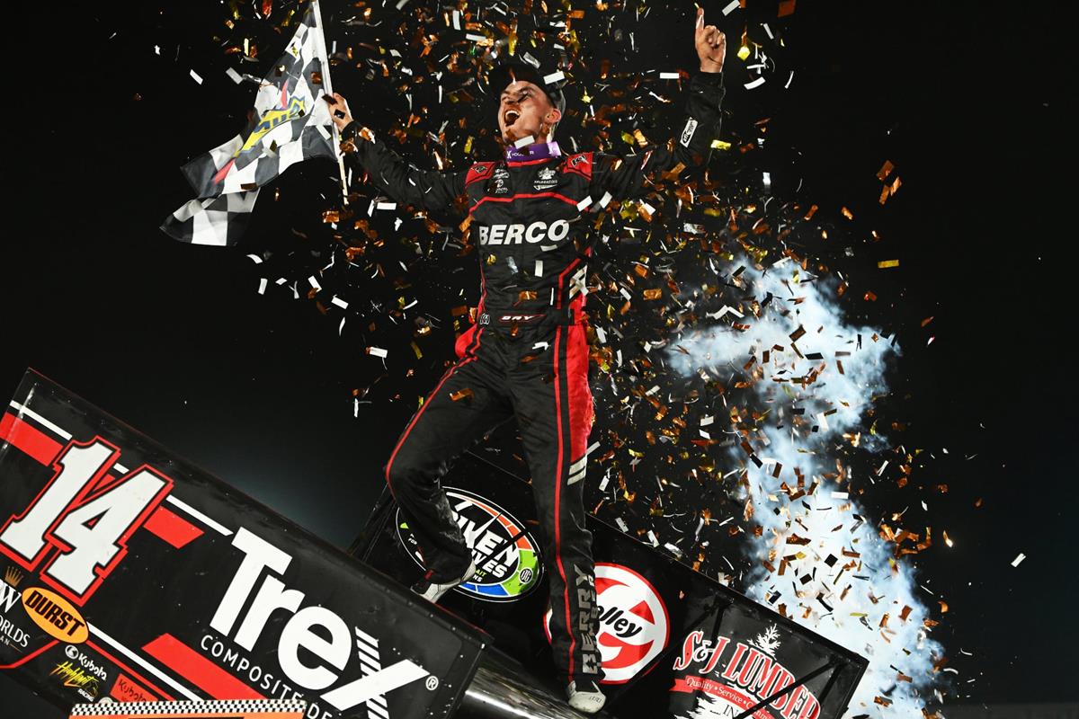 TEENAGE HISTORY: Corey Day Joins Steve Kinser as Three-Peat Gold Cup Champions with $100,071 Payday