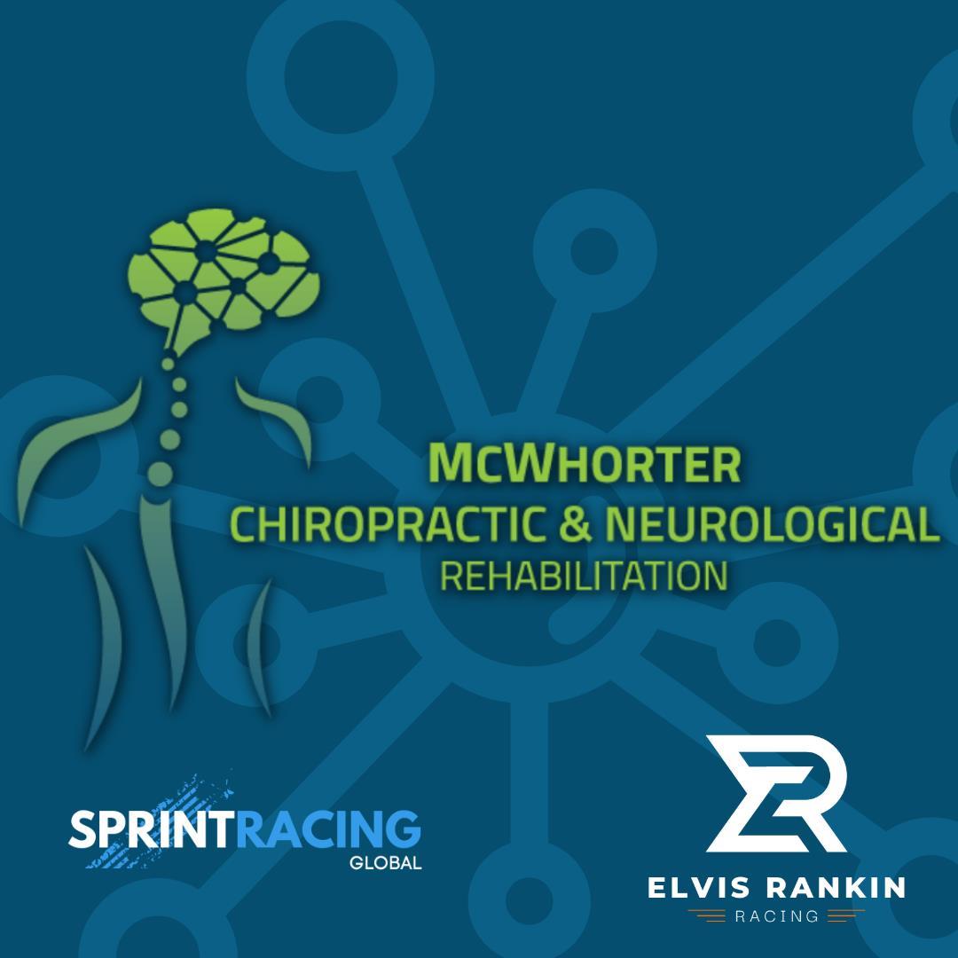 ELVIS RANKIN RACING PARTNERS WITH MCWHORTER CHIROPRACTIC &amp; NEUROLOGICAL REHABILITATION