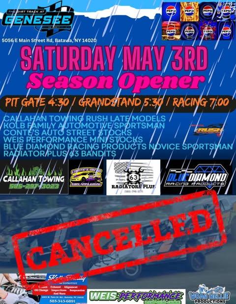 Mother Nature Wins This Round, Season Opener Set for Next Week