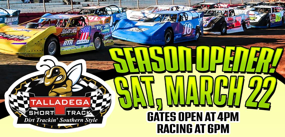 Talladega Short Track | 48th Annual Season Opener- March 22nd