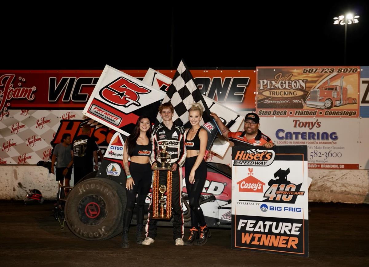 Timms Earns $10,000 Bonus With Win at Huset’s Speedway; Bosma and Olivier Also Triumphant During The Border Battle presented by Dakota Supply Group