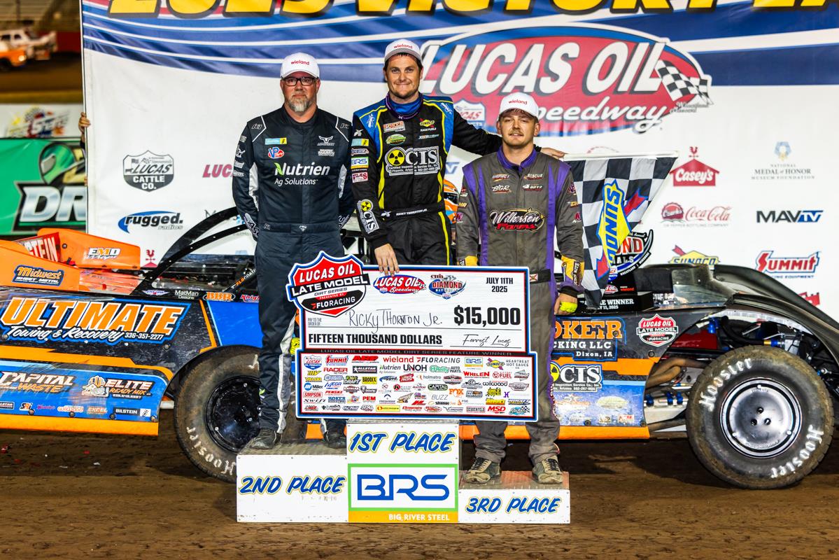 Thornton Returns to Lucas Oil Victory Lane with Win at Lucas Oil Speedway