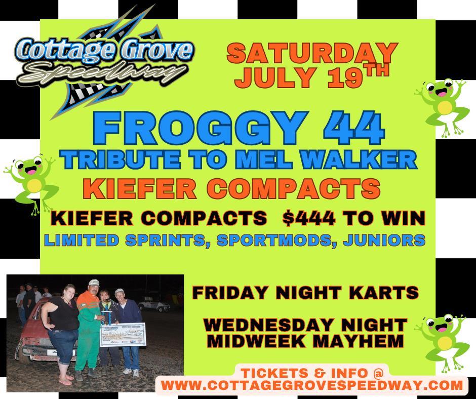 3 NIGHTS OF RACING THIS WEEK AT COTTAGE GROVE SPEEDWAY!!