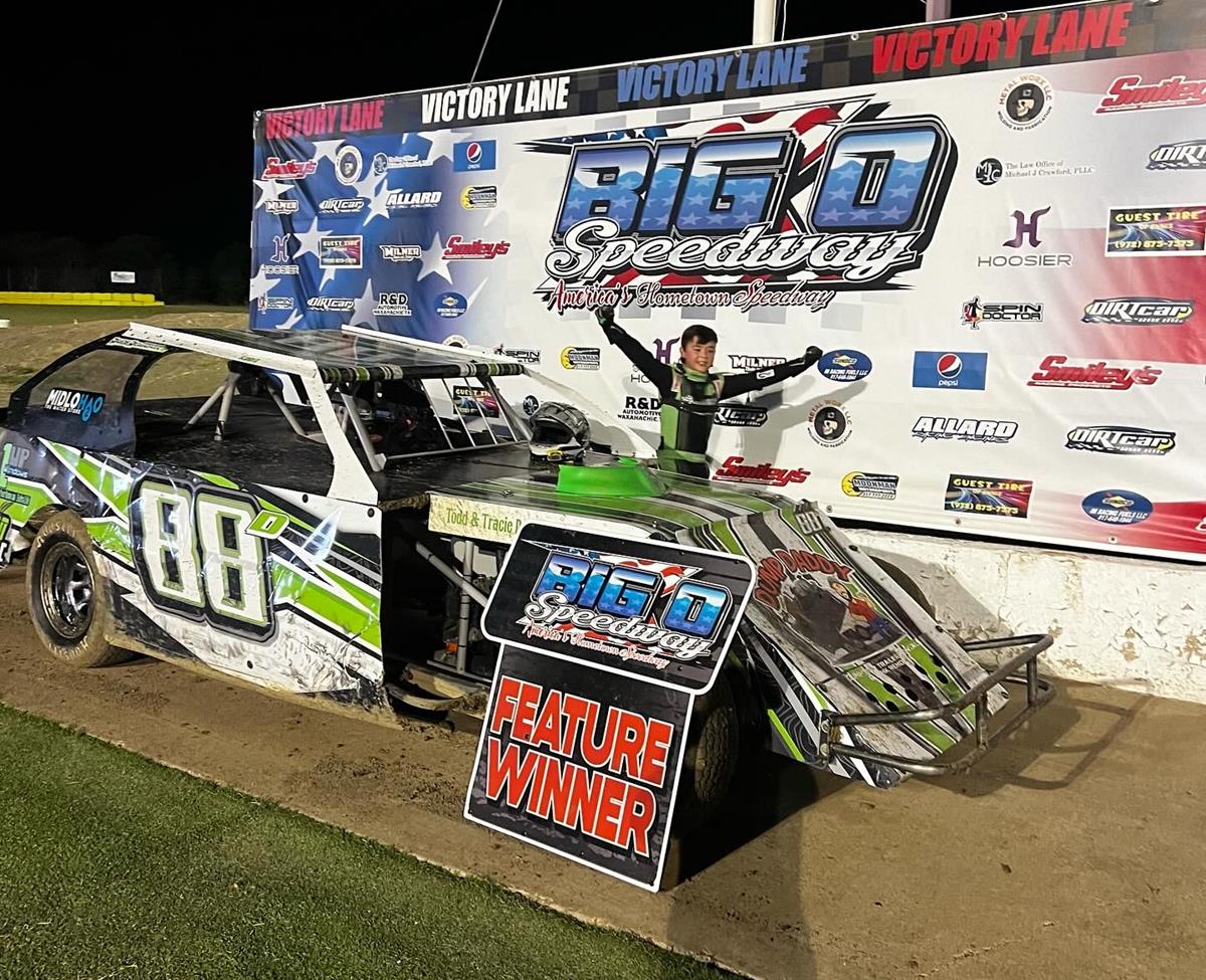 1st. Place win for Dylan in the 88D at Big O Speedway (Feature race 9/30/23)