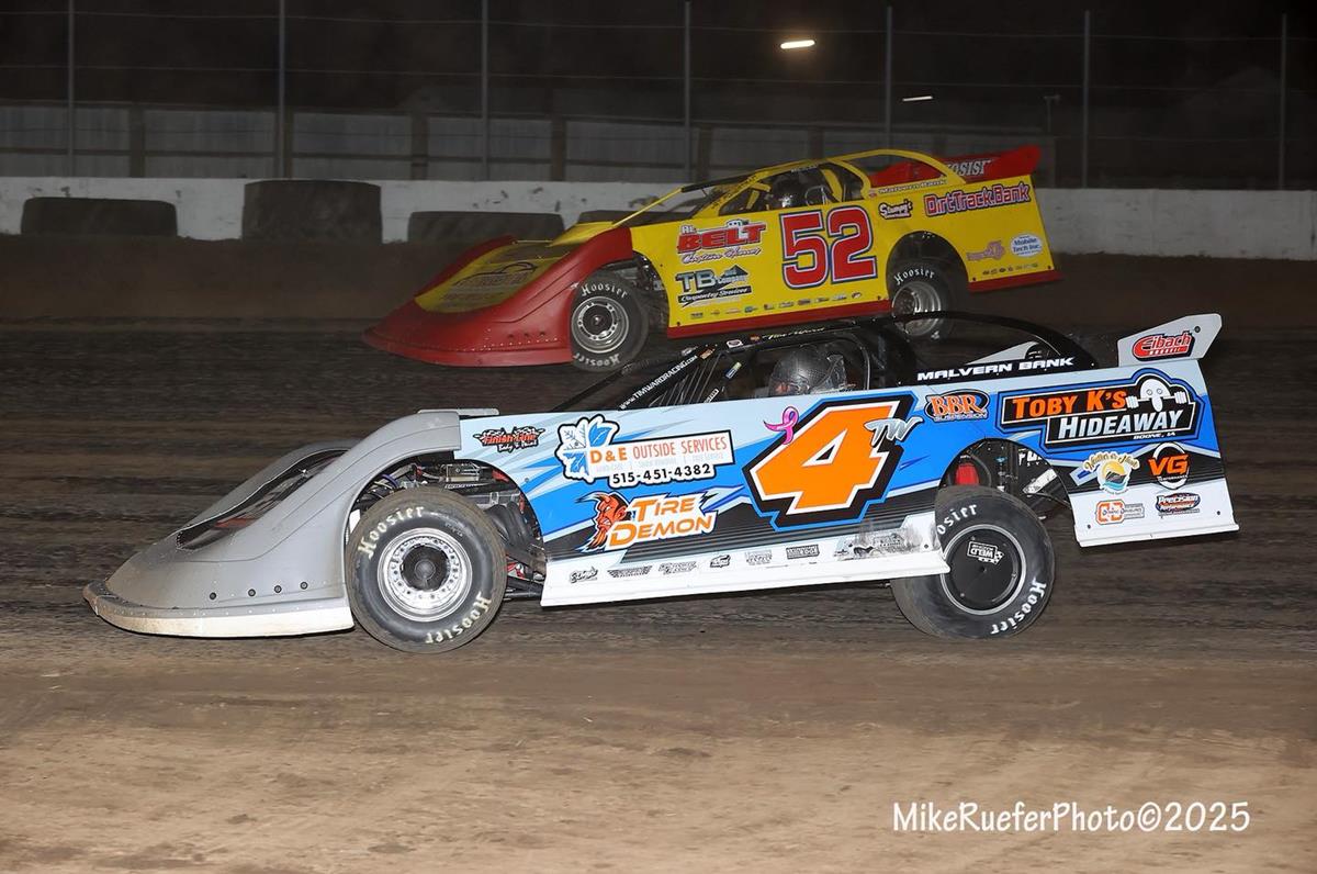 Lee County Speedway (Donnellson, IA) – Malvern Bank East Series – May 31st, 2025. (Mike Ruefer photo)