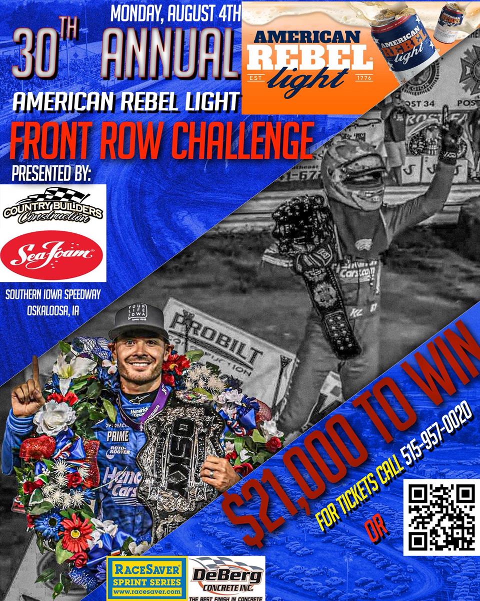 Tickets On Sale For The 30th Annual American Rebel Light Front Row Challenge pres. by Country Builders Construction and SeaFoam Motor Treatment