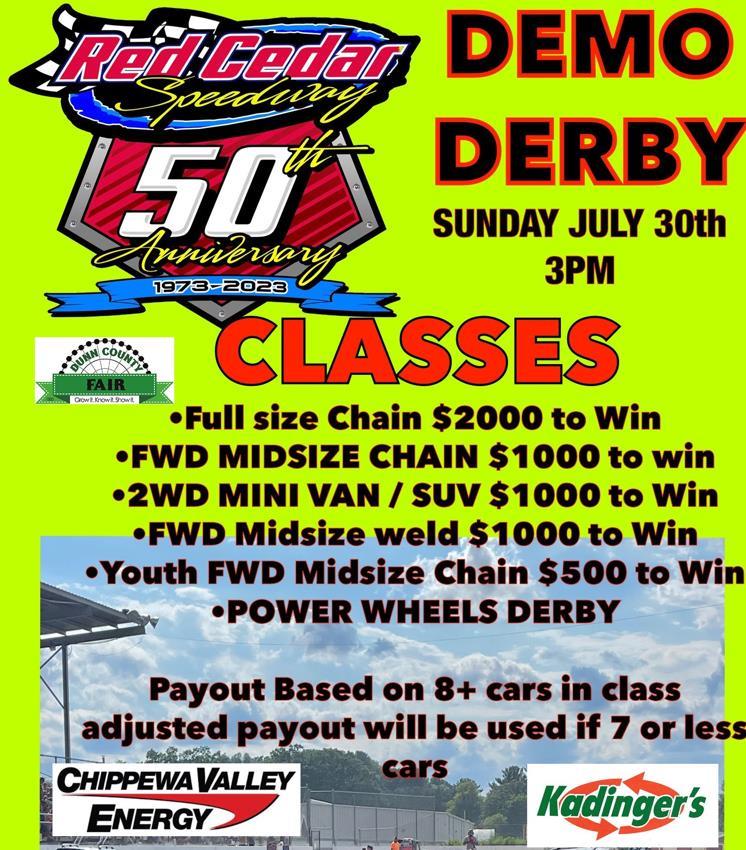 Demo Derby Rules posted