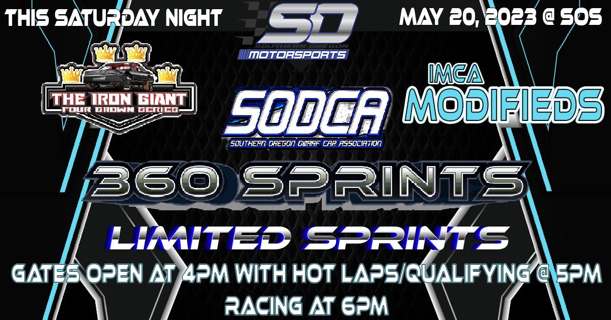 360 SPRINT CARS ARE BACK AT SOUTHERN OREGON SPEEDWAY!