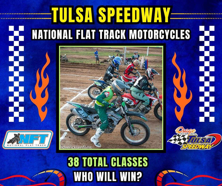 National Flat Track is coming to Osage Casino & Hotel Tulsa Speedway!!