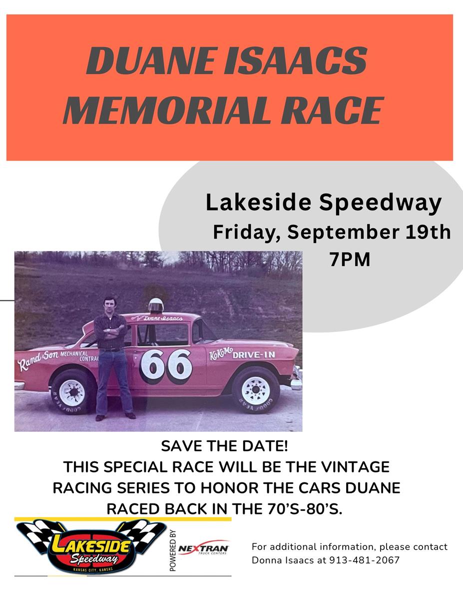 Heartland Modified Tour/Duane Isaacs Memorial Vintage Race