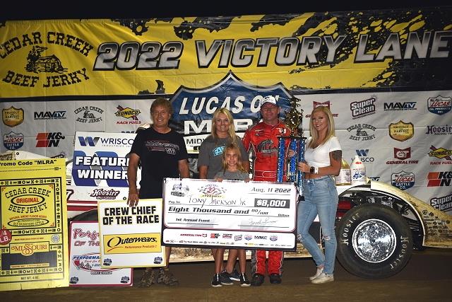 &quot;Prime Time&quot; Back on Top--Jackson Scores Lucas Oil MLRA Win at CJ Speedway