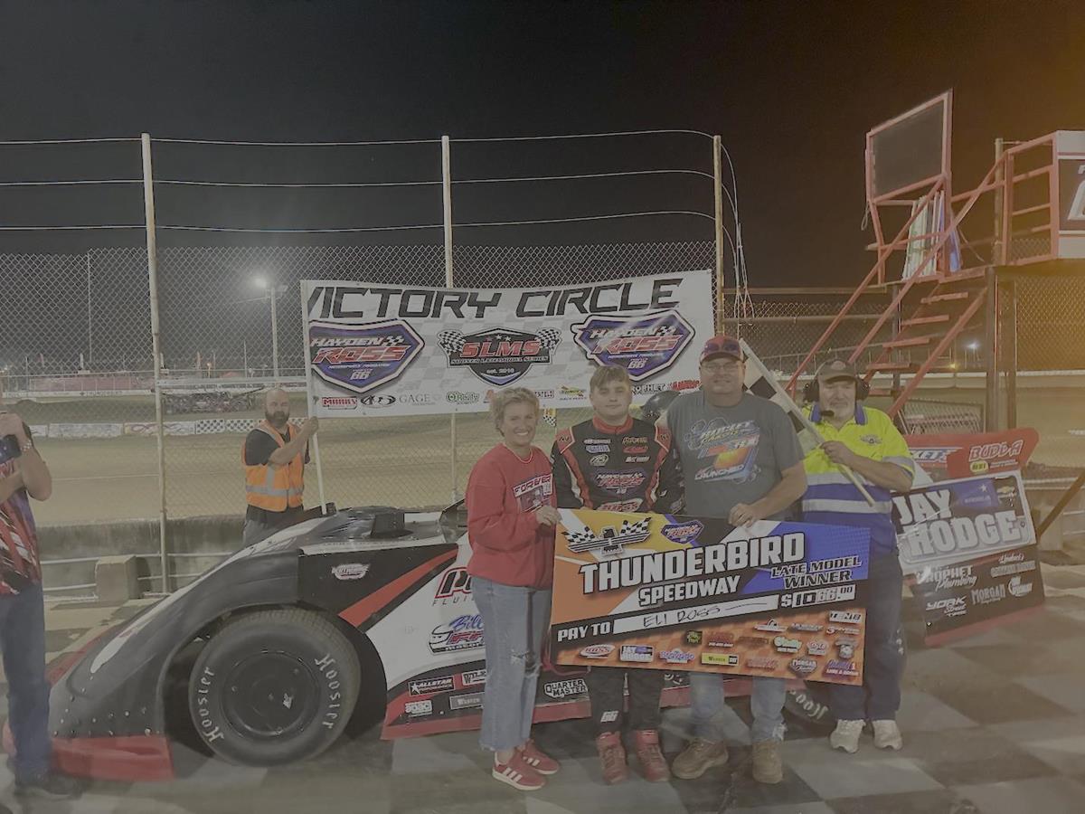 Ross perfect in Sooner main at Thunderbird Speedway