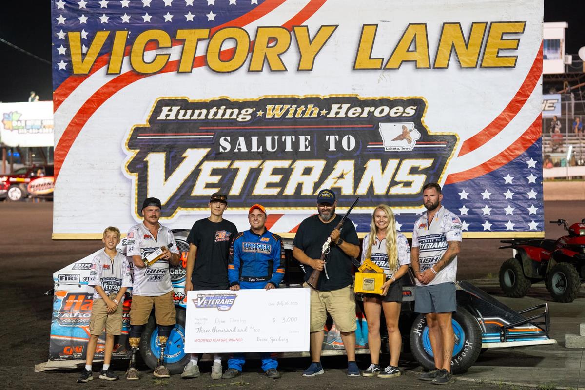 Boone Speedway (Boone, IA) – Salute to Veterans Night – July 26th, 2025.
