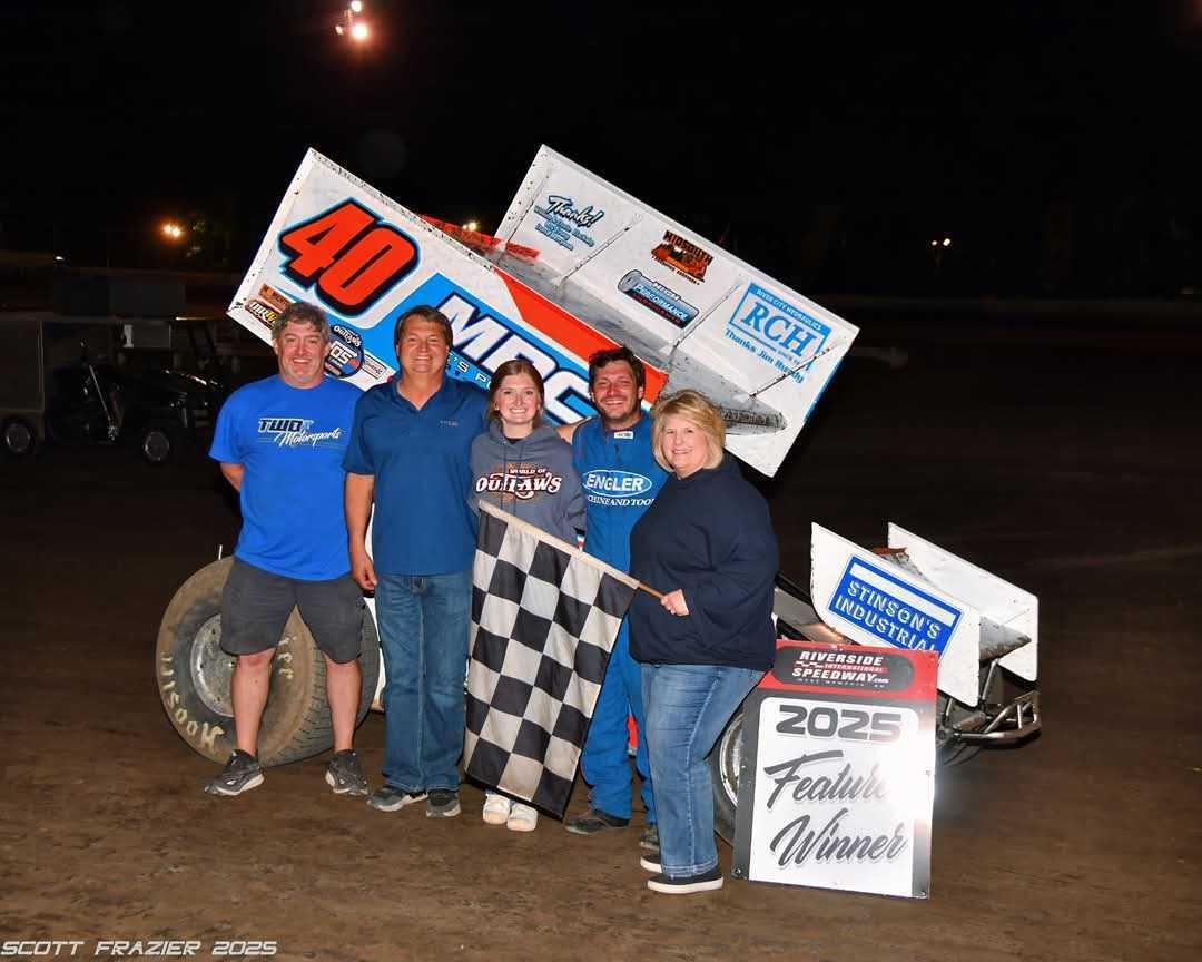 Riverside International Speedway (West Memphis, AR) – ASCS Hurricane Area Super Sprints – April 19th, 2025. (Scott Frazier photo)