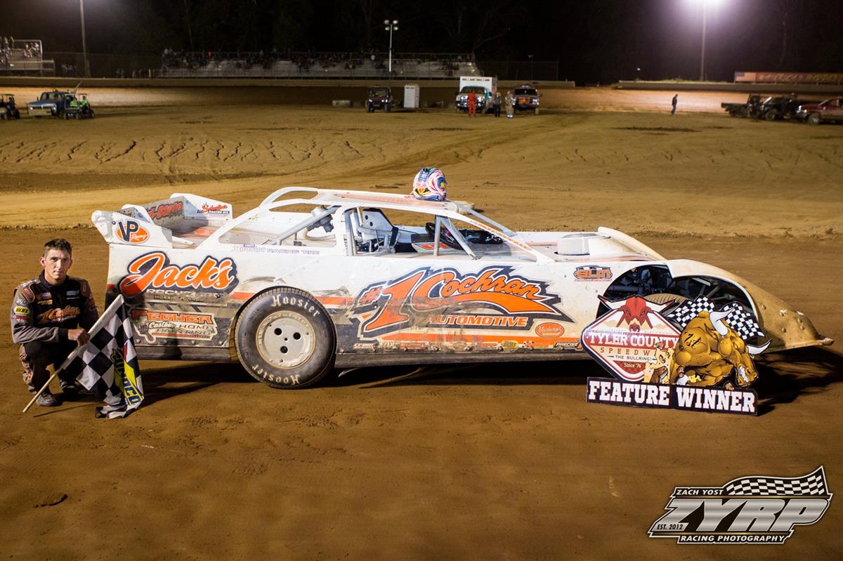 Mike Pegher Jr. Steals Super Late Model Win at Tyler County Speedway