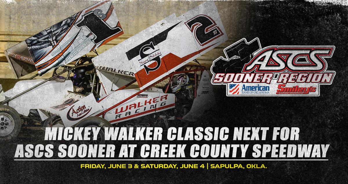 Mickey Walker Classic Next For ASCS Sooner Region At Creek County Speedway