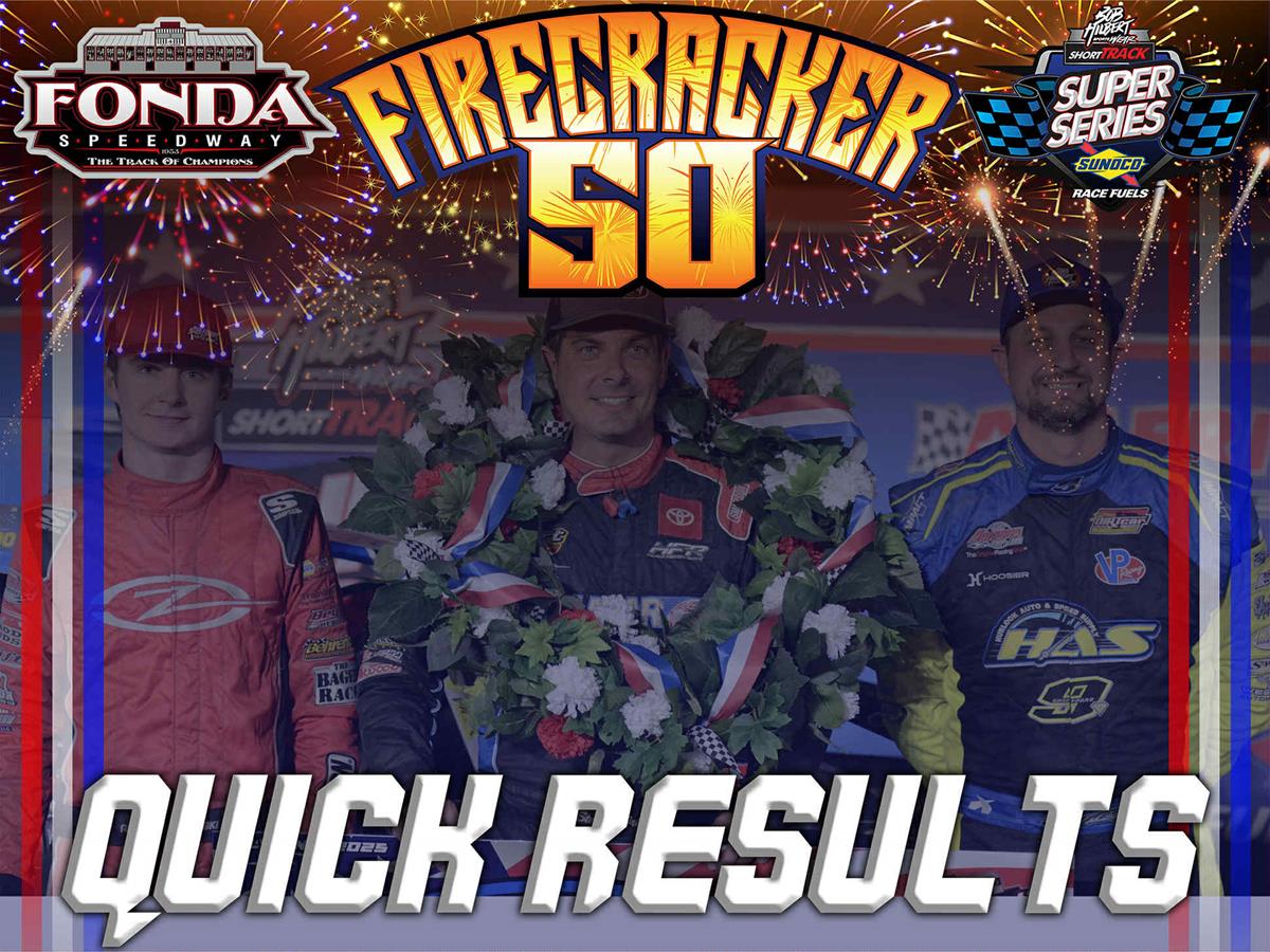 QUICK RESULTS 7/2/2025 – FIRECRACKER 50 PRESENTED BY HOLMES & KUGLER TOWING